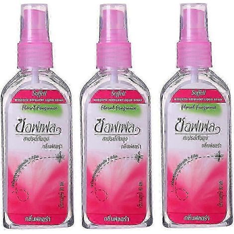 Spray anti-moustiques 1-3 x 80 ml, plante de Thaïlande, anti-piqûres, anti-gonflement et anti-démangeaisons, spray liquide pour le corps, NEUF
