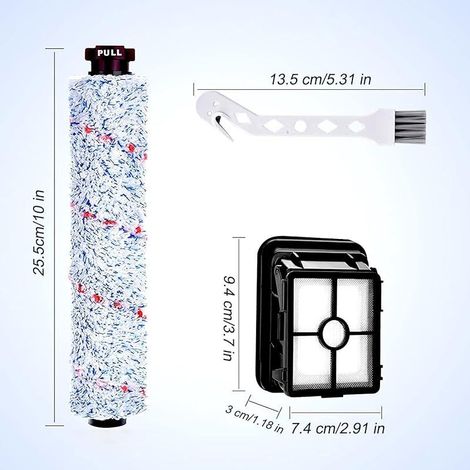 Zubehör für Bissell Crosswave 3-in-1: 3 Ersatzfilter und 3 Mehrzweckwalzen für Bissell CrossWave Staubsauger 1866, 1785, 2052, 1713, 2225N (1/5)