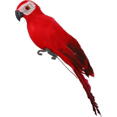 Simulation plume perroquet ara jardin décoration de la maison faux oiseau (1/5)