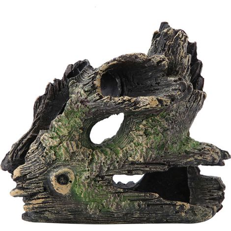 Tronc d'arbre de résine artificielle de décoration de bois flotté d'aquarium pour des ornements de réservoir de poissons (1/5)