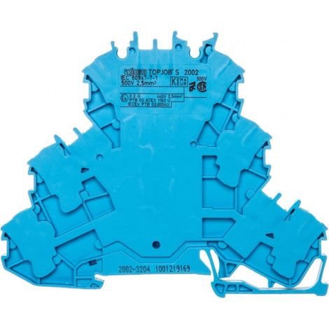 3-stufiger Steckverbinder 2,5 mm² N/N/N blau Topjobs 2002-3204