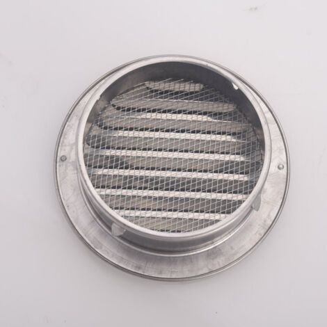 Grille de ventilation ronde en acier inoxydable Grille de ventilation en métal de 100 mm Grille (1/4)