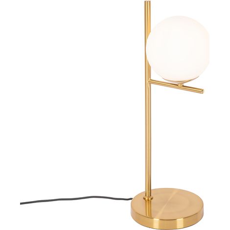 QAZQA Lampada da tavolo flore - Design - Acciaio,Vetro - Oro/Ottone - Sfera/Oblungo Max. 1 x Watt