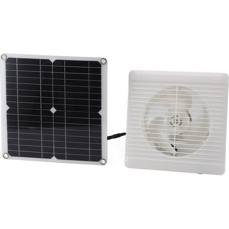 12W 12V DC Solarventilator, solarbetriebener Abluftventilator für Gewächshäuser im Freien (1/5)