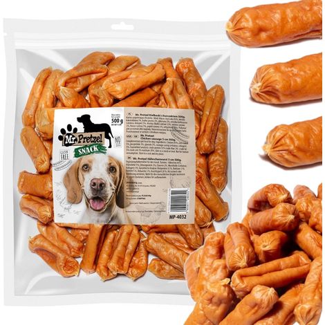 Specialità, snack per cani Salsicce con pollo 5 cm Mr.Pretzel 500 g