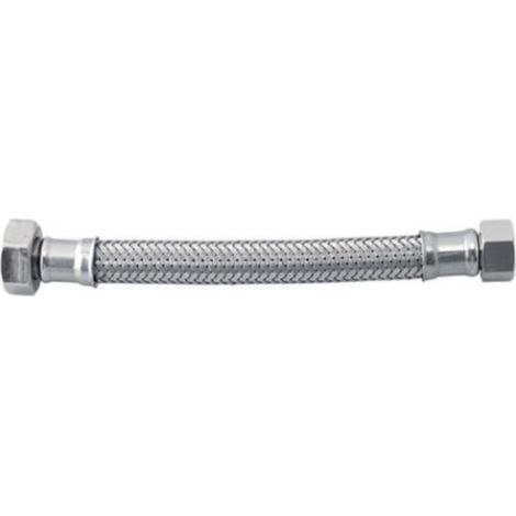 ATTACCHINO FLESSIBILE PER MONOCOMANDO 200MM - RACCORDO F1/2- F3/8 - IN ACCIAIO INOX