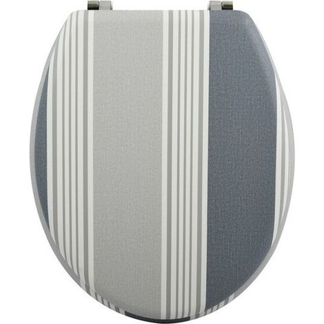 Abattant wc MDF Cardiff Gris - Charnières Inox MSV