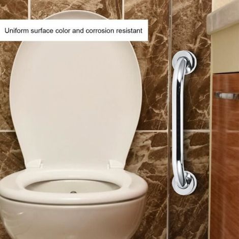 33cm Stainless Steel Bath Grab Bar with Non-Slip Handle for Children and the Elderly - LON 9 (1/4)