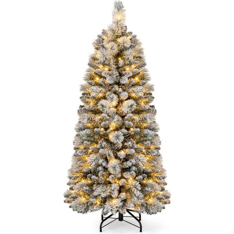 Arbol de navidad artificial con luces arbol festivo arbol artificial para el hogar verde 150 cm