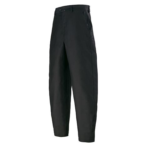 Pantalon de travail largeot noir S – ½ ballon en moleskine 100% coton traité Sanfor – Poches italiennes et gousset – Braguette à boutons – Lafont