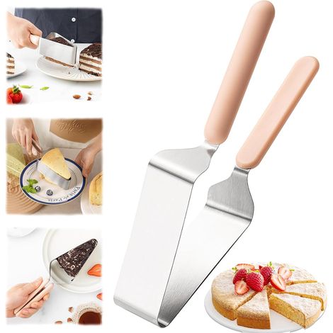 Tagliapasta per torta, coltello per torta in acciaio inox a doppio manico e coltello da portata, tagliapasta regolabile per paletta per torta, paletta per torta, set per tagliare la torta nuziale