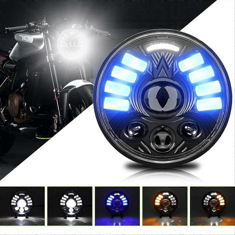 5,75-Zoll-LED-Motorradscheinwerfer mit Tagfahrlicht und Blinkern für (1/5)