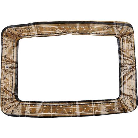 Cadre photo gonflable en PVC pour photomaton, idéal pour les photos de fête (67 x 46 x 6 cm). (1/5)