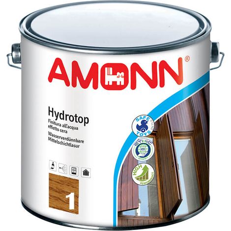 Amonn hydrotop finitura all'acqua effetto cera quercia 2.5 litri