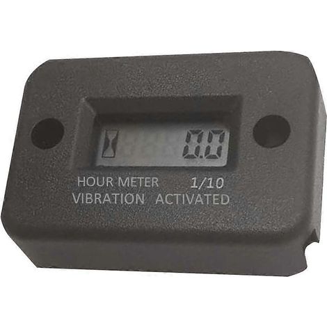 Kabelloser Vibrations-Betriebsstundenzähler, wasserdichter Betriebsstundenzähler für Motorenzubehör-5.35X3.62CM-Black (1/3)