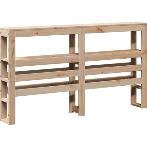 Maison Exclusive - Testiera con Ripiani 120 cm in Legno Massello di Pino