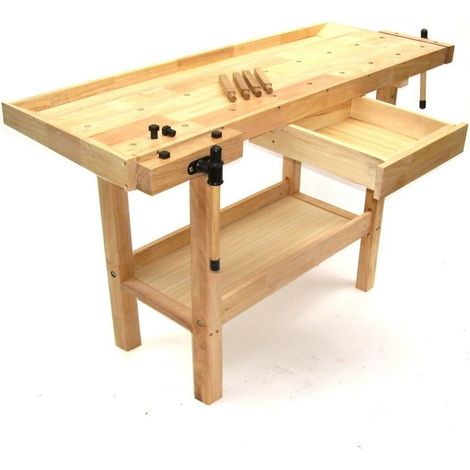 HOBELBANK WERKBANK HOLZ 1490 HOLZWERKBANK 06064 ARBEITSTISCH WERKTISCH (1/4)