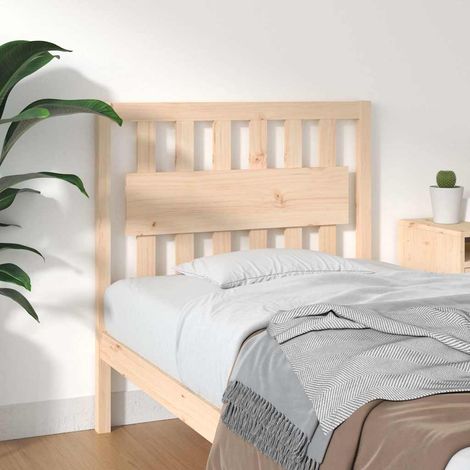 vidaXL Cabecero de cama madera maciza de pino 95,5x4x100 cm (1/5)