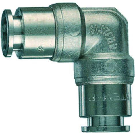 Raccordo "L" Intermedio con Innesti Automatici - Attacco ø 8 mm - ANI - 5 pz