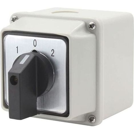Lntyq 1 interrupteur rotatif LW26-20/3 à double interrupteur rotatif 3 positions 12 bornes avec boîtier étanche 380 V 20 A (1/4)