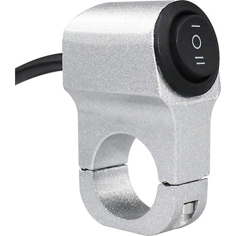 Motorcycle handlebar switch modification parts, LED spotlight high/low beam switch, aluminum alloy three-position three-wire switch