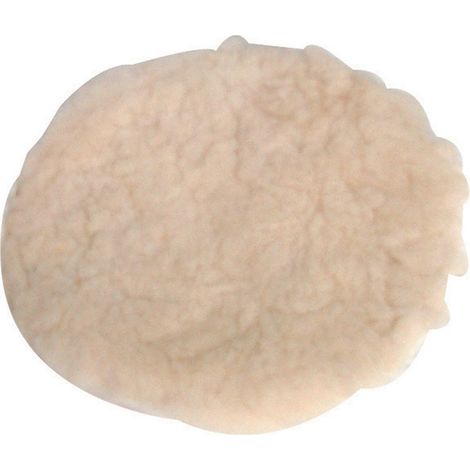 Silverline – Bonnet de polissage en laine d'agneau 125 mm – Fixation auto-agrippante – Pour ponceuse et polisseuse – Haute qualité (1/3)