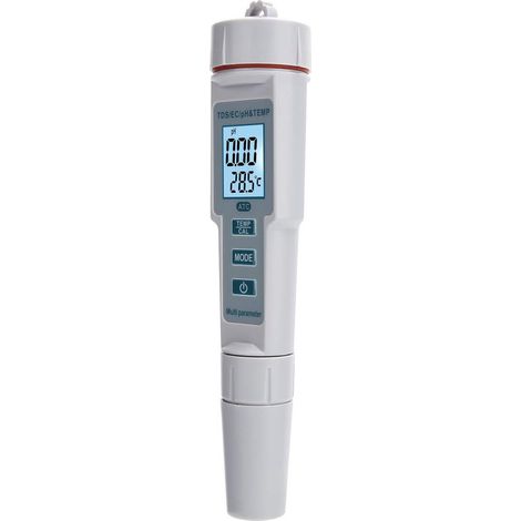 Medidor de pH de agua 4 en 1, medición rápida, analizador de calidad del agua, medidor de salinidad portátil para análisis de pH/EC/TDS (1/5)