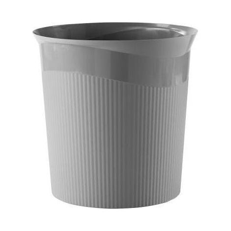 Papierkorb Re-LOOP 28,8 x 28,7 cm (D. x H) 13l Polypropylen 100 % recycelt Farbe: dunkelgrau 1 Sortierfach (1/4)