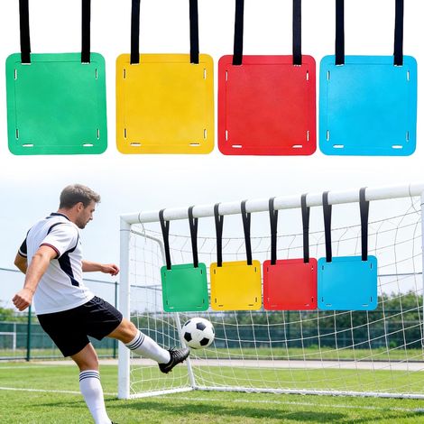 Lot De 4 Cibles D'agilité Réactive, Cibles De But De Football De 30cm Avec 16 Bandes Réglables,Cibles D'entraînement De Football, Cibles De Tir Cibles D'agilité Réactives Pour Lacrosse,Hockey,Baseball