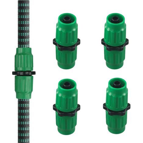 Kit Réparation Tuyau Arrosage Extensible - 5 Pièces - Laiton - Raccord 5/8 et 3/4 Pouces - Pour Jardin (1/5)