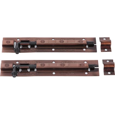 Lot de 2 verrous de sécurité antivol pour portes coulissantes, quincaillerie pour portails et fenêtres (1/5)