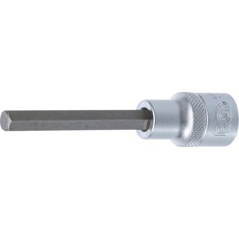 BGS Bit-Einsatz 4263, Länge 100 mm, Antrieb Innenvierkant 12,5 mm (1/2"), Innensechskant 8 mm (1/2)