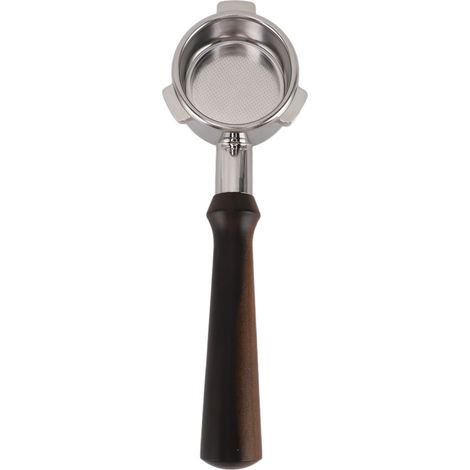 Portafilter 54mm sans fond en acier inoxydable 304 avec manche bois détachable pour machine expresso Breville série 8 (1/5)