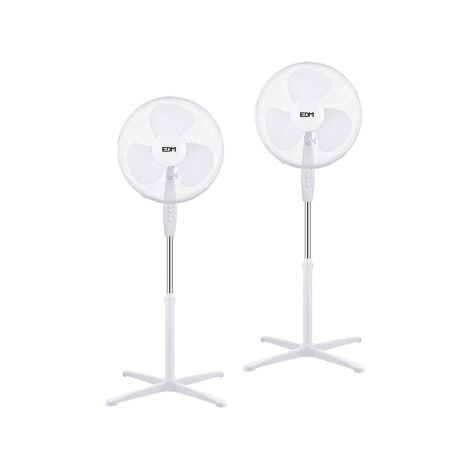 Ventilatore da terra 38 W, bianco, 40 cm, confezione da 2 unità
