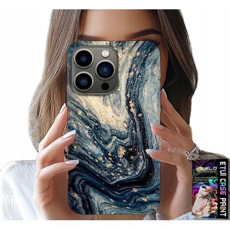 Custodia per iPhone 14 PRO MAX - elegante custodia con motivo effetto pietra (1/5)