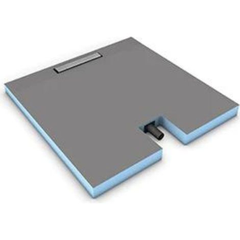 Wedi - Receveur à carreler Wedi Fundo Plano Linea avec barrette courte 120 x 90 cm