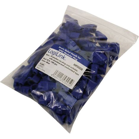 Protezione antipiega RJ45 MP0008 Blu LogiLink MP0008 100 pz.