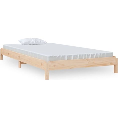 Maison Exclusive - Stapelbett 100x200 cm Massivholz Kiefer (1/5)