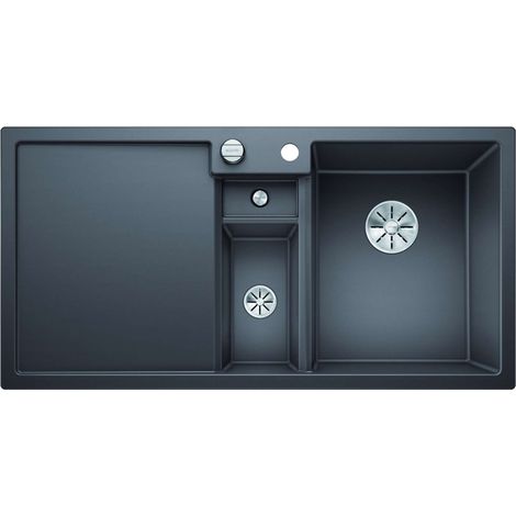 Blanco Collectis 6 - Évier en silgranit 100x51 cm, avec commande de vidage et accessoires, gris rocher 523345