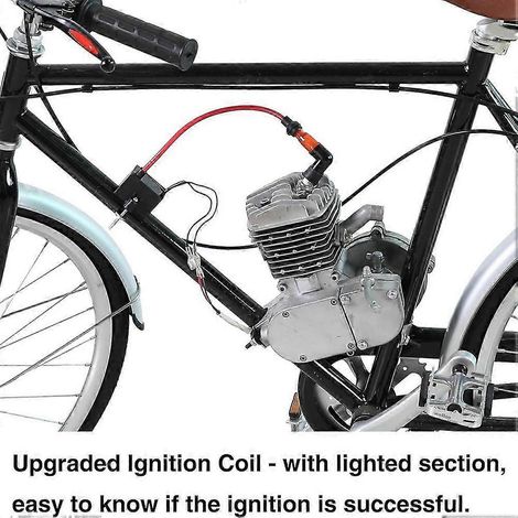 Zündspulen-Set (CDI + Magnetspule) für motorisierte Fahrräder, passend für 2-Takt-Benzinmotoren (49 cm³, 50 cm³, 66 cm³, 80 cm³, 100 cm³).