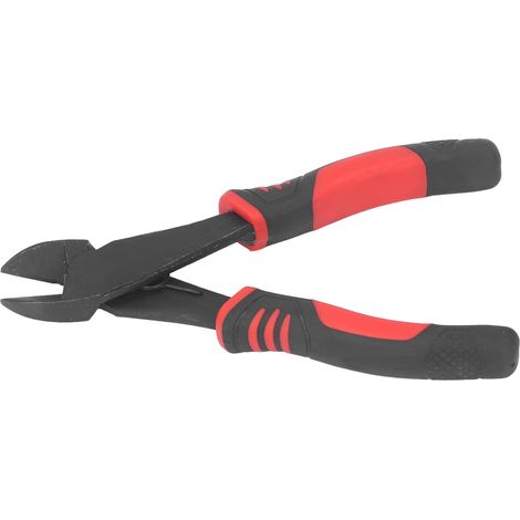 Diagonal-Drahtschneider aus hochkohlenstoffhaltigem Stahl, PVC-Griff, Abisolierwerkzeug mit Feder (1/5)