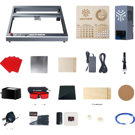 Graveur Laser, Haute Vitesse, Gravure de Précision, ACMER P2 10W, Prise EU (1/2)