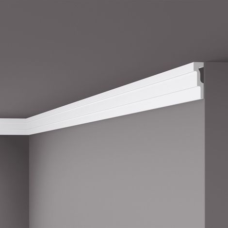 Eckleiste NMC M2 NOMASTYL Noel Marquet Zierleiste Stuckleiste Modernes Design weiß 2 m (1/6)