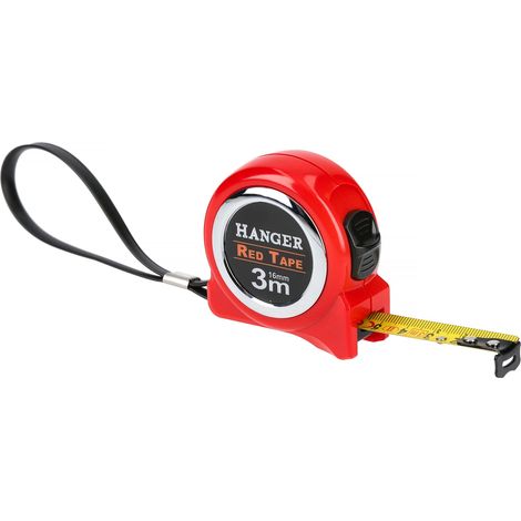 Mètre ruban 3 m x 16mm 'Red Tape' - HANGER - 100021 (1/3)