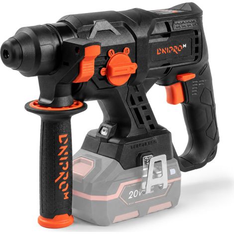 DNIPRO-M Martillo Perforador SDS Plus 20V Brushless 1,7J, 4 Modos, 4500 IPM, Ø22mm Hormigón, Luz LED, Sin Batería ni Cargador – DHR-201BC (1/5)