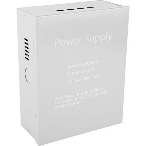 Contrôleur d'accès 12 V 3 A 220 V pour interphone de bâtiment, boîtier d'alimentation pour porte métallique.