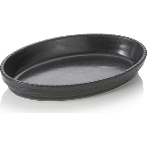 Plat à gratin ovale noir 32 x 20 cm - Was Germany (1/2)