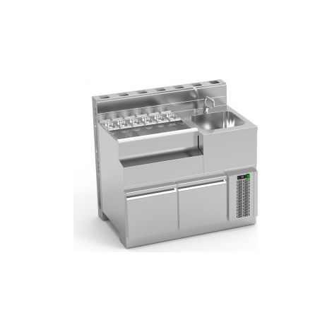Bar Lynx Module Réfrigéré avec Evier à Droite P 770 mm - Eratos