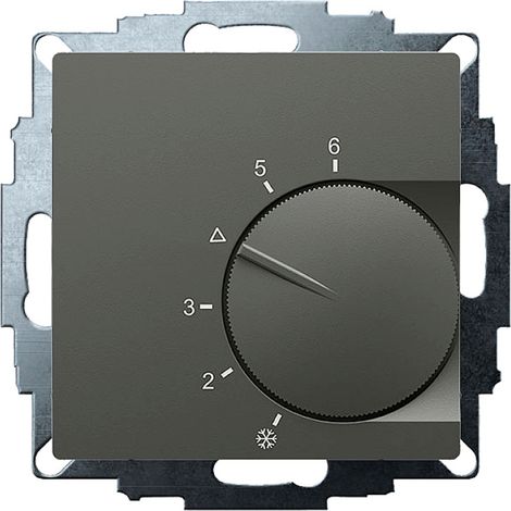 Eberle 191810224302 UTE 1002-Anthrazit-55 Raumthermostat Unterputz Heizen 1 St.