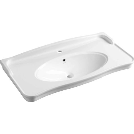 Sapho Antik - Waschtisch 100x50 cm, 1 Hahnloch, weiß AN100